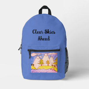 Mochila Impresa Cielos Despejados por Delante