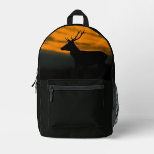 Mochila Impresa Ciervo Rojo al Amanecer