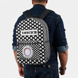 Mochila Impresa Cinta blanca de flores por Kenneth Yoncich