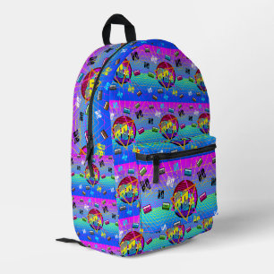 MOCHILA IMPRESA CINTA DE CASSETTE RETRO DE LOS 80'S OLD SCHOOL