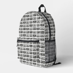 Mochila Impresa Cintas de Casete