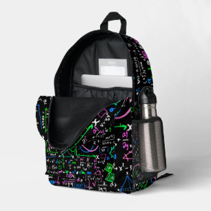 Mochila Impresa Círculo de educación matemática lineal
