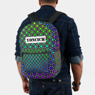 Mochila Impresa Círculo de nueve por Kenneth Yoncich