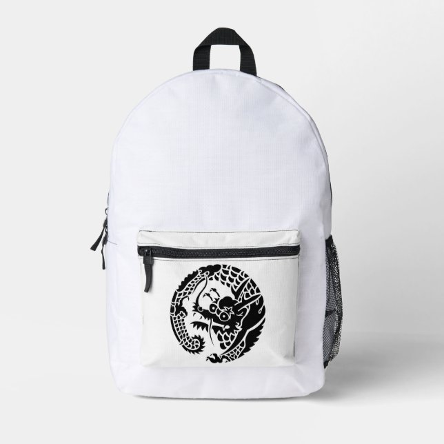 Mochila Impresa Círculo del dragón de la secta Nichiren (Anverso)