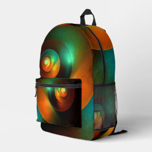 Mochila Impresa Círculos coloridos Patrón de arte abstracto modern
