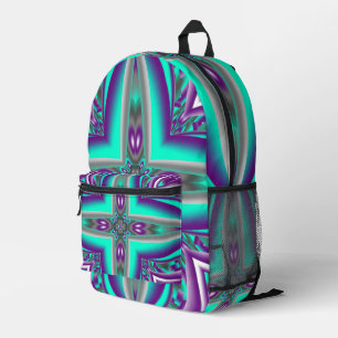 Mochila Impresa Círculos Concéntricos Lanzados Al Punto Resumen