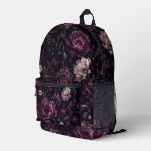 Mochila Impresa Ciruela Noir Floral