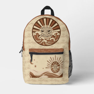 Mochila Impresa Cita de café en mi mano tú en mi cabeza