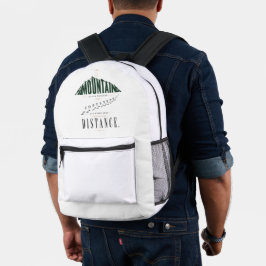 Mochila Impresa Cita de distancia de huellas de montaña