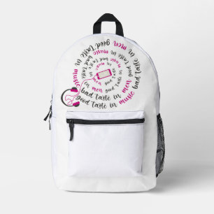 Mochila Impresa Cita de Girona Buen gusto en la música mal gusto e