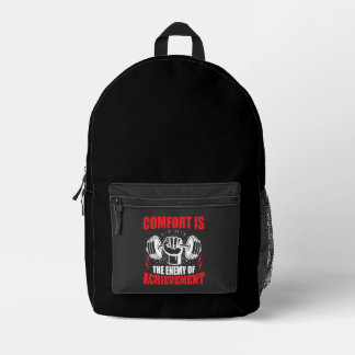 Mochila Impresa Cita de motivación de fitness Mancuerna Levantamie