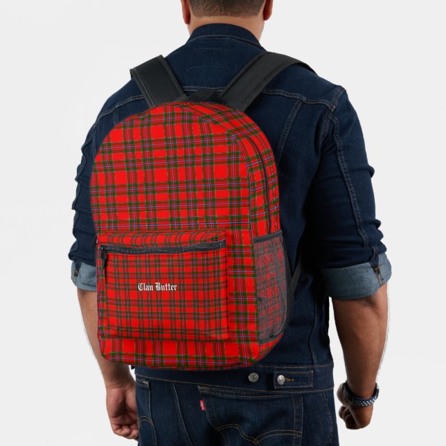 Mochila Impresa Clan Butter Tartan Personalizado (Insitu (Modelo))