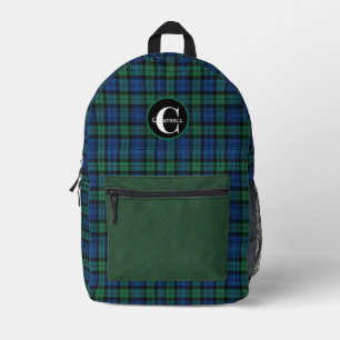Mochila Impresa Clan Campbell Plaid Monogrammed