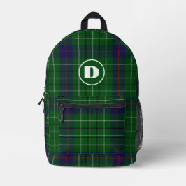 Mochila Impresa Clan Duncan Plaid Monogrammed