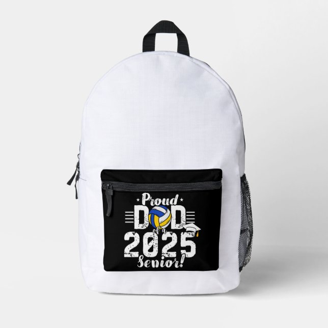 Mochila Impresa Clase 2025 - Senior 2025 - Volleyball Dad (Anverso)