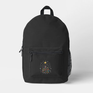 Mochila Impresa Clase de árbol de Navidad del perro Newfie de Terr
