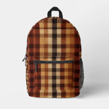 Clásico Buffalo Plaid Marrón Rústico y Terracota