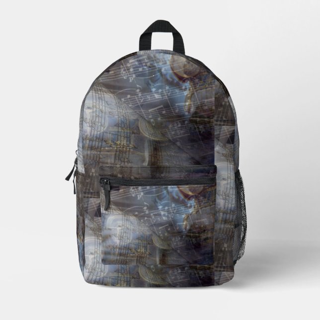 Mochila Impresa Clásico del antiguo equipo de música de Grecia (Anverso)