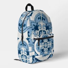 Mochila Impresa Classic Portuguese Blue and White Mediterranean P