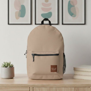 Mochila Impresa Classy Minimalist Sand Custom Backpack - Simple 