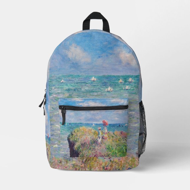 Mochila Impresa Claude Monet - Camino acantilado en Pourville (Anverso)