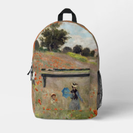 Mochila Impresa Claude Monet - Campo de amapola