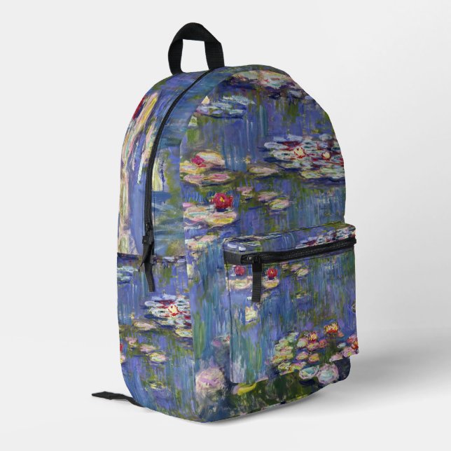 Mochila Impresa Claude Monet - Lilies de agua / Nympheas (Esquina izquierda trasera)