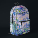 Mochila Impresa Claude Monet - Lilies de agua / Nympheas 1919<br><div class="desc">Lilies de agua / Nympheas (W.1852) - Claude Monet,  Petróleo en lienzo,  1916-1919</div>