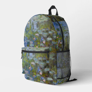 Mochila Impresa Claude Monet Nenúfares 1915 Arte Impresionista