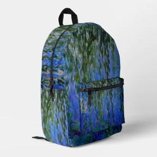 Mochila Impresa Claude Monet - Nenúfares con sauce llorón