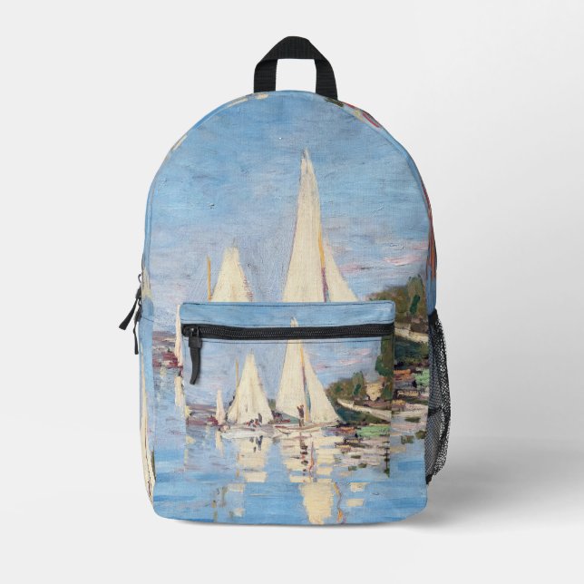 Mochila Impresa Claude Monet - Regattas en Argenteuil (Anverso)