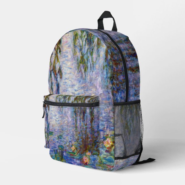 Mochila Impresa Claude Monet - Water Lilies (Esquina derecha trasera )