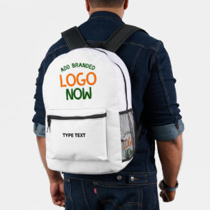 MOCHILA IMPRESA CLIENTE SENCILLO Y LIMPIO DE MODA BLANCO