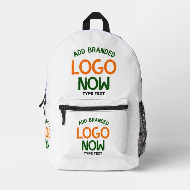 MOCHILA IMPRESA CLIENTE SENCILLO Y LIMPIO DE MODA BLANCO (Anverso)