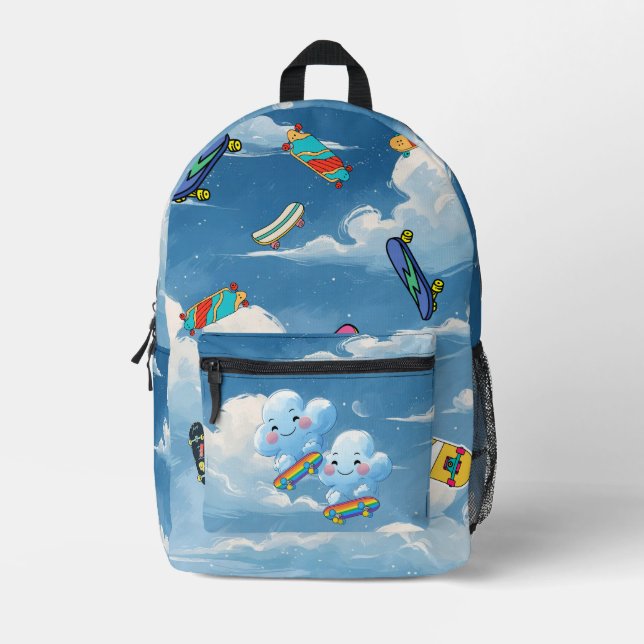 Mochila Impresa Cloud Skate Club (Anverso)