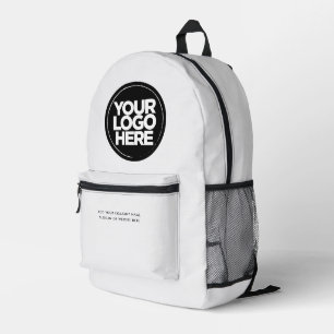Mochila Impresa Cloud White Logotipo corporativo personalizado y