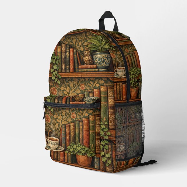 Mochila Impresa Club de amantes de libros retro (Esquina derecha trasera )
