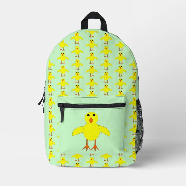 Mochila Impresa Club de Golf Cute Easter Chick (Anverso)