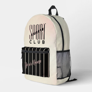 Mochila Impresa Club Deportivo Pastel Rosa