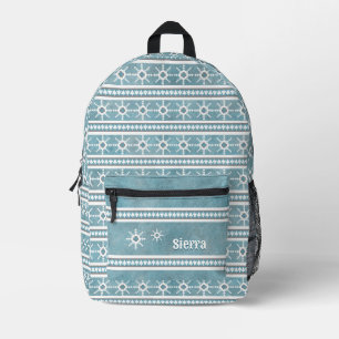 Mochila Impresa Cochitos de invierno del suroeste y árboles person