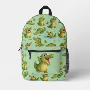 Mochila Impresa Cocodrilo Verde impreso en 3D