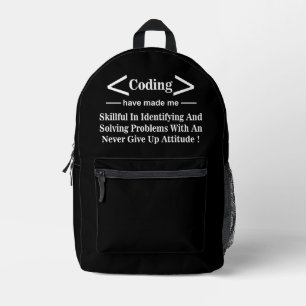 Mochila Impresa Codificación Programador Desarrollador Programador