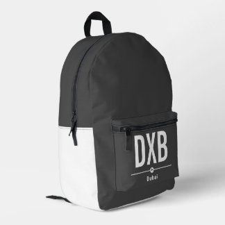 Mochila Impresa Código del aeropuerto DXB de Dubai - Aviación