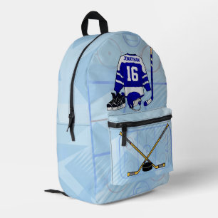 Mochila Impresa Colección de hockey sobre hielo infantil