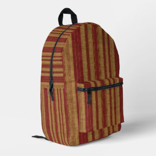 Mochila Impresa Colección de línea de lujo de moda de Borgoña Gold
