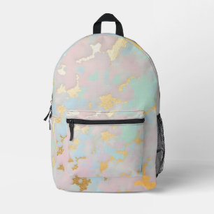Mochila Impresa Colección de lujo popular rosa menta dorado rubor