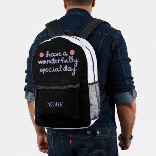 Mochila Impresa Colección de regalos y cumpleaños de día especial