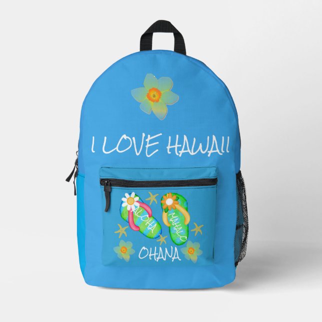 Mochila Impresa Colección Hawaii Aloha - Damas (Anverso)