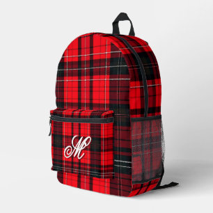 Mochila Impresa Colección popular tartán tradicional roja
