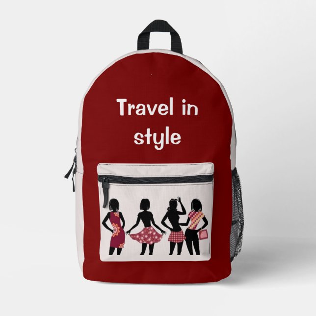 Mochila Impresa Colección Reina de la Compra -Damas  (Anverso)